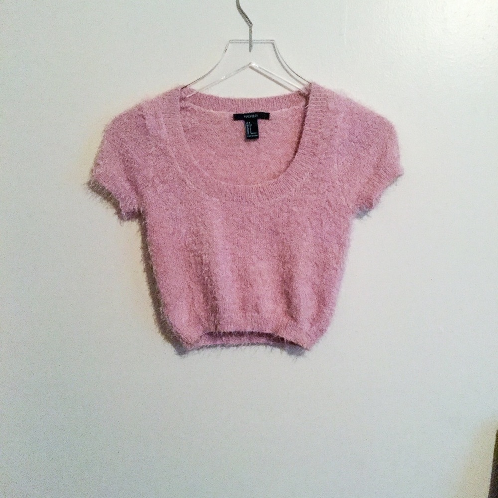 Pink Fuzzy Sweater